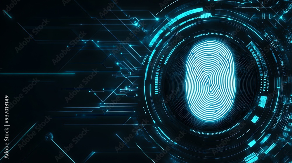 Poster Abstract Digital Fingerprint with Circuitry