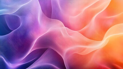 Obraz premium 88. Radiant wave patterns in vivid hues creating a mesmerizing, undulating effect against a transparent backdrop