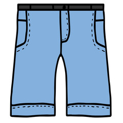 Blue jeans shorts