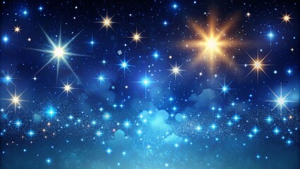 Obraz premium A mesmerizing background featuring a night sky filled with shining stars