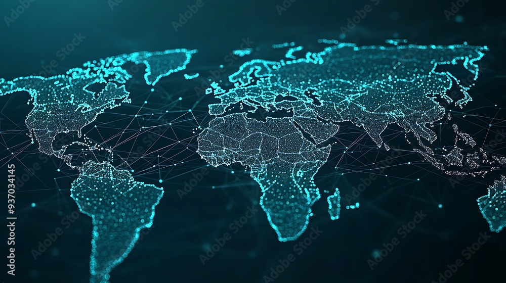 Poster A Digital Representation of the World with Interconnected Nodes