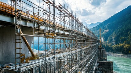 Construction of a Bridge in a Mountainous Area