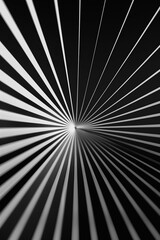 Obraz premium A black and white photo of a spiral with white lines