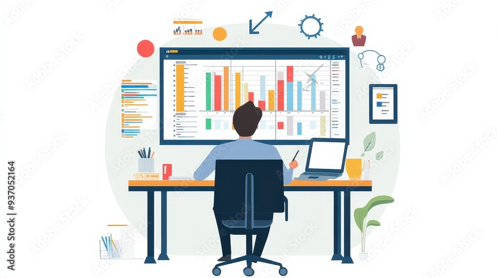 Poster efficient project management: organizing tasks, coordinating teams, and tracking progress on gantt c