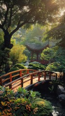 Zen Serenity in a Japanese Garden