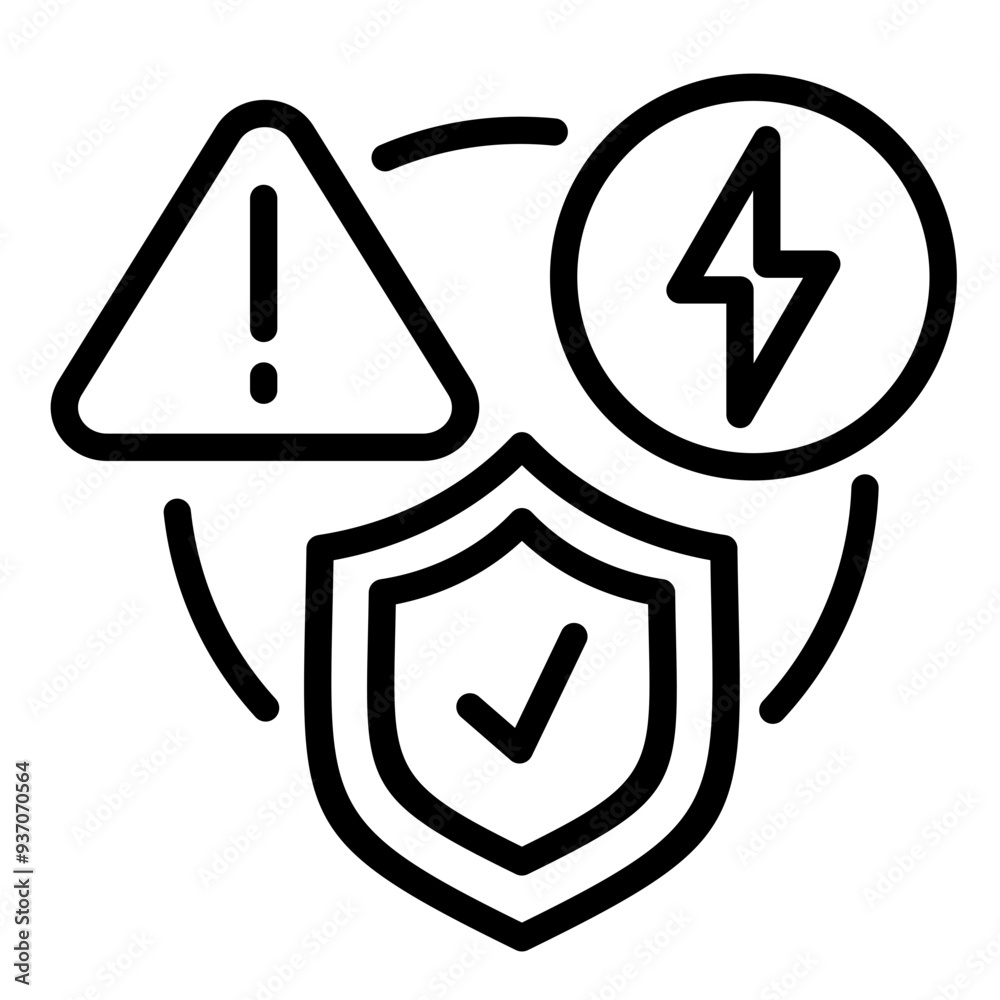 Poster hazard prevention icon