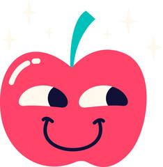 Funny Spring Sticker Illustration