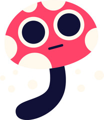 Funny Spring Sticker Illustration