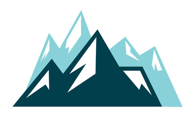 peak of mountain vector logo