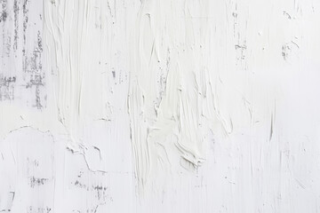 Close-Up of Weathered White Wooden Surface with Peeling Paint and Exposed Texture