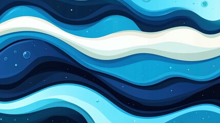 Fototapeta premium Dive into this vibrant blue abstract art, merging unique textures with sleek design for a captivating visual experience.