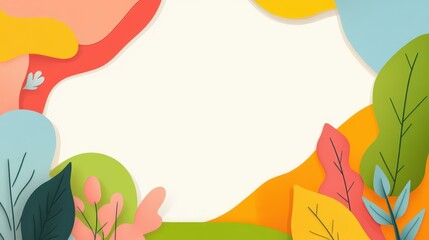 Obraz premium Explore vibrant textures and bold lines in this modern flat illustration, perfect for any creative project or design.
