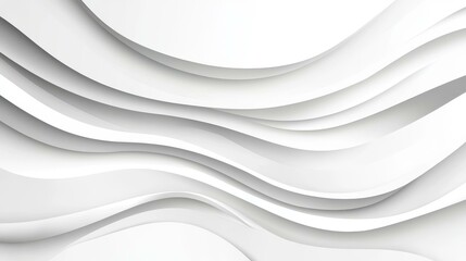 A modern, minimalist design with crisp white lines and whimsical textures, showcasing dynamic light and shadow play.