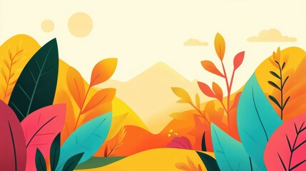 Fototapeta premium Discover a trendy flat design featuring textured elements, perfect for enhancing digital art and creative projects.