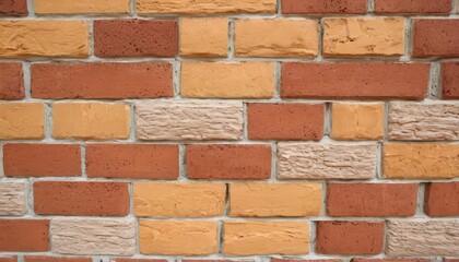 Obraz premium Vibrant mosaic of bricks in a wall