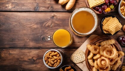  A feast of flavors on a rustic table