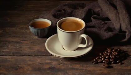 Obraz premium Warmth in a cup comfort in a sip
