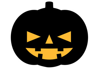 ハロウィン秋のかぼちゃシルエット2の5