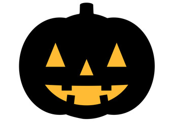 ハロウィン秋のかぼちゃシルエット2の4