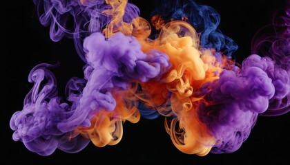 Obraz premium Vivid Vapors A Symphony of Colors
