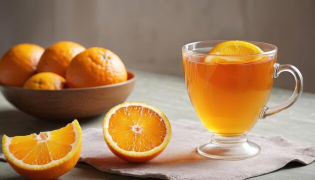  Refreshing citrus delighta glass of orange juice with a twist