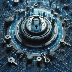 Obraz premium Secure Protection Measures