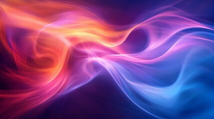 Fototapeta premium A vibrant abstract background featuring swirling colors of pink, orange, and blue, creating a sense of motion and energy.