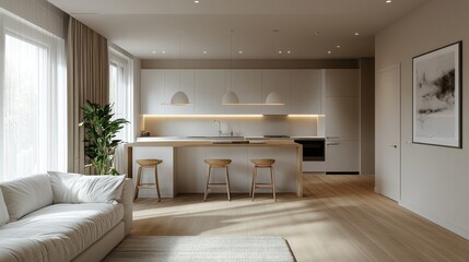 Modern Minimalist Kitchen and