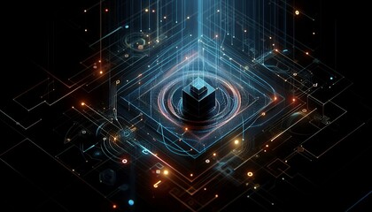 Obraz premium Abstract dark background