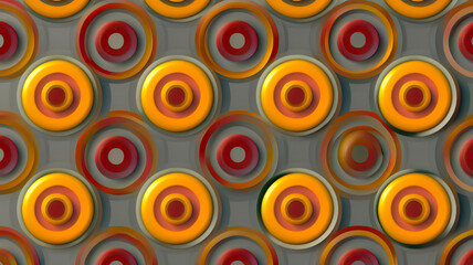 Fototapeta premium Retro Abstract Target Circles Pattern