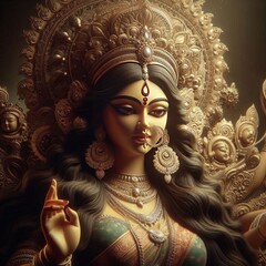 Ma Durga or the Indian festival in Bengal	