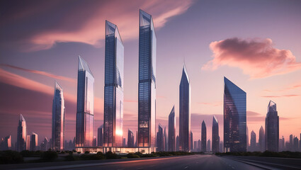 Fototapeta premium Morning Light on the Towers