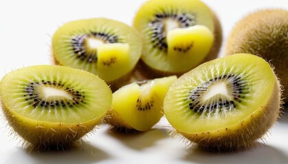  Freshly sliced kiwi fruit ready to enjoy