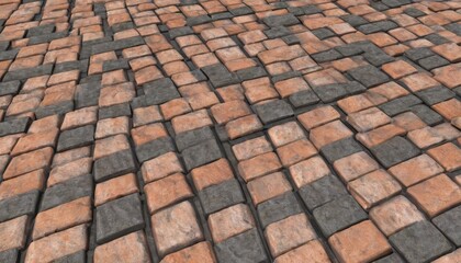 Fototapeta premium Vibrant mosaic of stone tiles