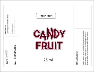 Obraz premium beverage packaging template with gradient color style