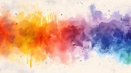 Fototapeta premium Minimalist Abstraction watercolor art drawing