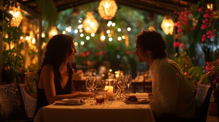 Romantic Dinner Date at a