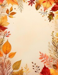 Obraz premium Reference ImFall Themed Tracing Paper Cutout Shapesage