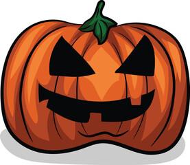 Halloween pumpkin vector simple design