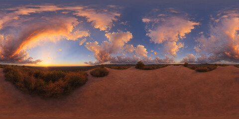 Obraz premium HDRI Marvelous Sky Landscape Equirectangular Panorama 37