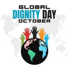 Global Dignity Day Empowering and Respectful Vector Design