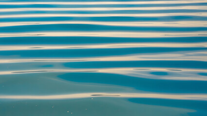 Bright blue water lines