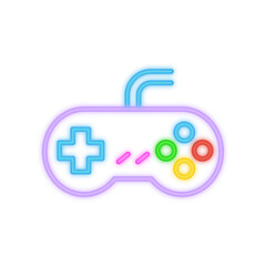 Obraz premium Game Controller Neon Signboard