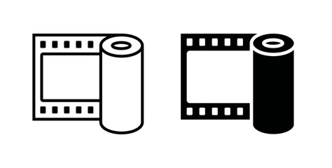 Film Roll Icon, an icon representing a film roll, symbolizing the art of filmmaking, photography, nostalgia, and capturing precious memories.