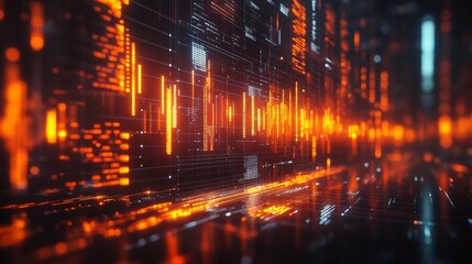 Digital Glitch Background.