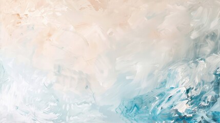 Obraz premium Abstract Blue and Beige Watercolor Texture Background