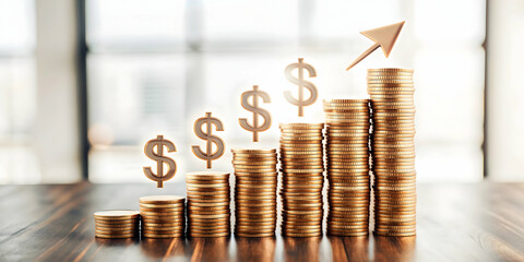 3D Icon as Tax assessment and financial growth icon concept as A tax assessment icon paired with a financial growth icon representing the impact of tax assessments on financial growth perfect for isol