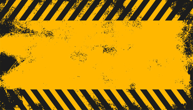 rusty style caution alert background with empty space