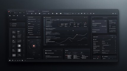 Dark UI Dashboard Design.