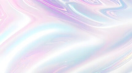 Holographic background seamless trendy iridescent light foil texture. Soft holographic pastel unicorn marble background pattern. Modern pearlescent blurry abstract swirl illustration.	
